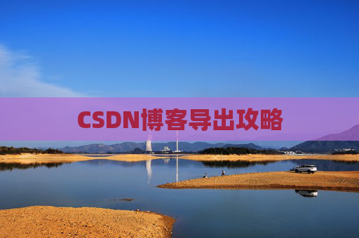 CSDN博客导出攻略